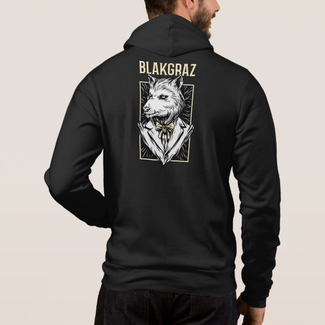 Blakgraz Werewolf Portrait Hoodie (Back)