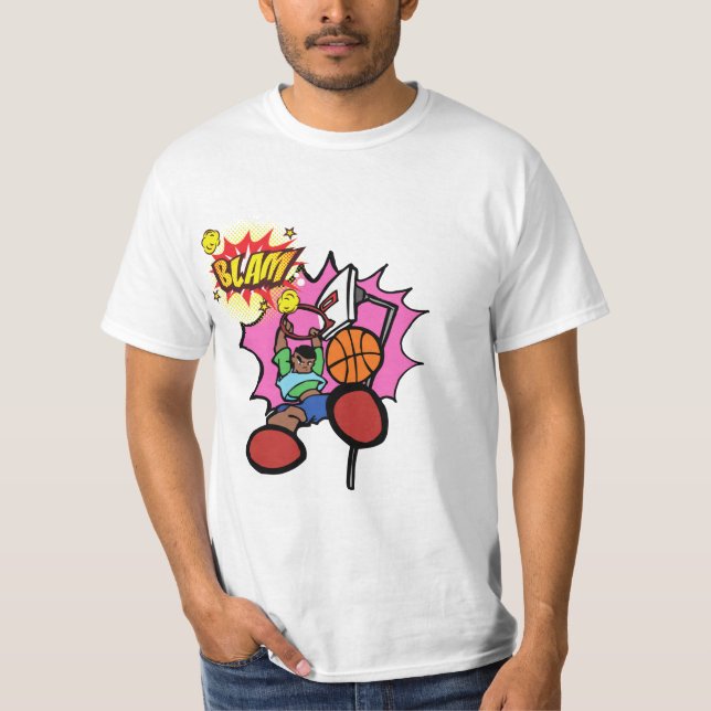 Blam Basketball Dunker T-Shirt (Front)