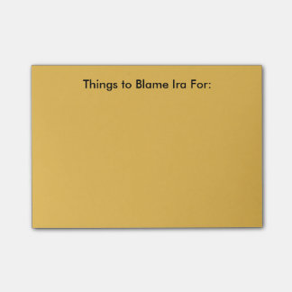 Blame Ira Notes