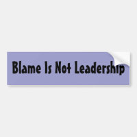 Blame Is Not Leadership