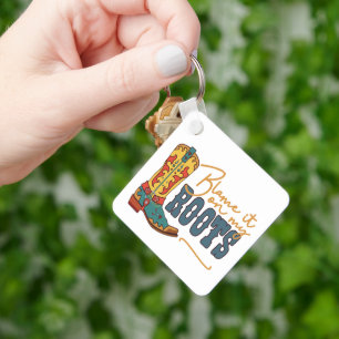 Blame It On My Roots Key Ring