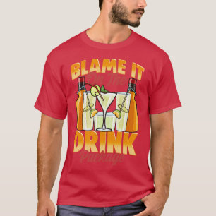 Blame It On The Drink Package Cruise Vacation Pun T-Shirt