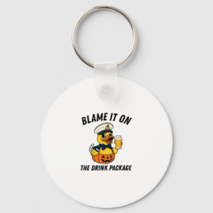 Blame It On The Drink Package Halloween Cruise Duc Key Ring