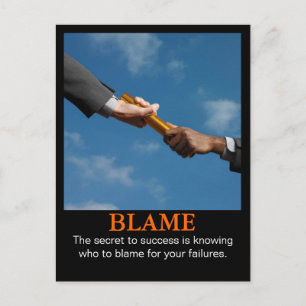 Blame Postcard
