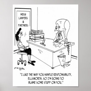 Blame Stuff On Junior Partner Poster