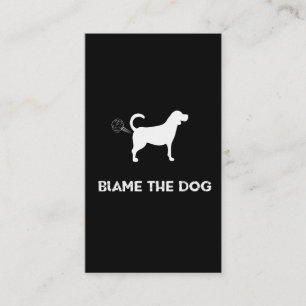 Blame The Dog - Farted Funny Dog Fart Jokes Business Card