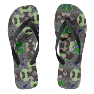 Blanc gris rouge de conception de Jimette de Jandals