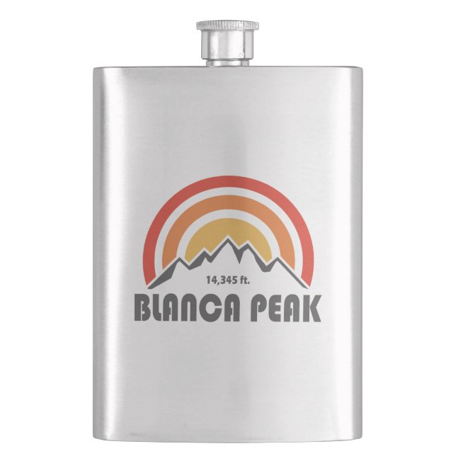 Blanca Peak Hip Flask (Front)