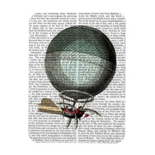 Blanchard Vintage Hot Air Balloon Magnet