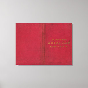 Blanchard's guide map of Chicago Canvas Print