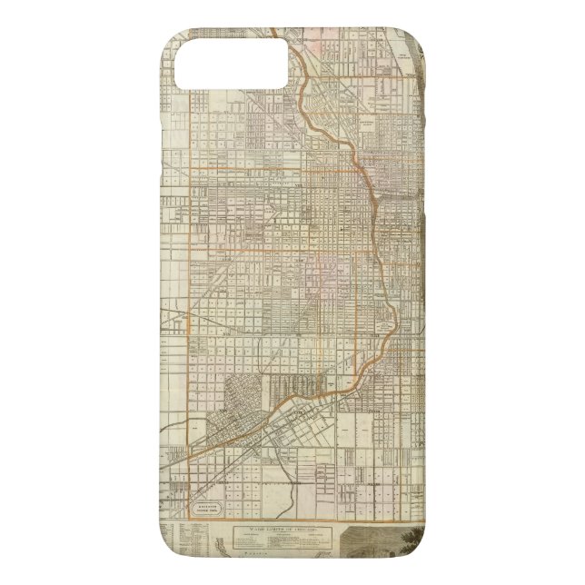 Blanchard's guide map of Chicago Case-Mate iPhone Case (Back)