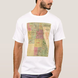 Blanchard's map of Chicago and environs T-Shirt