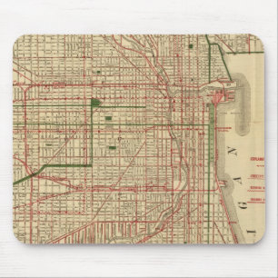 Blanchard's map of Chicago Mouse Pad