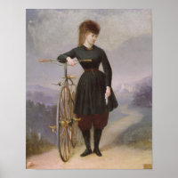 Blanche d'Antigny and her Velocipede