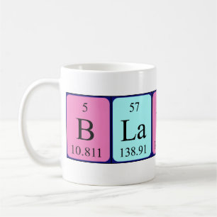 Blanche periodic table name mug