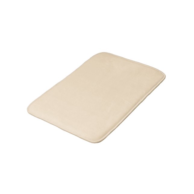 Blanched almond  (solid colour)  bath mat (Angled)
