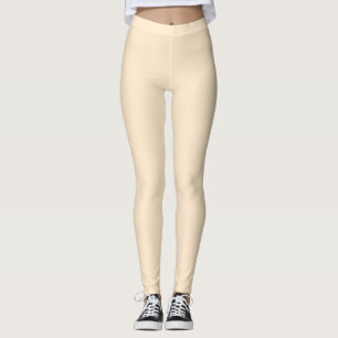 Blanched almond (solid colour) leggings