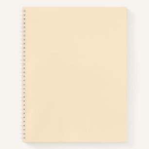 Blanched almond (solid colour) notebook