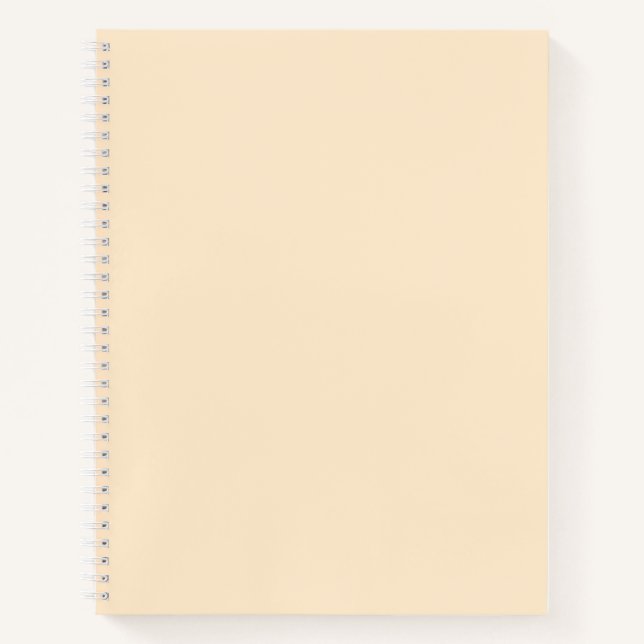 Blanched almond  (solid colour)  notebook (Front)