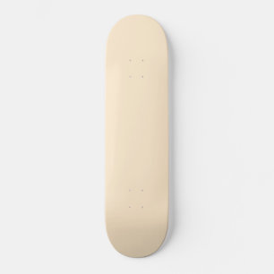 Blanched almond (solid colour) skateboard