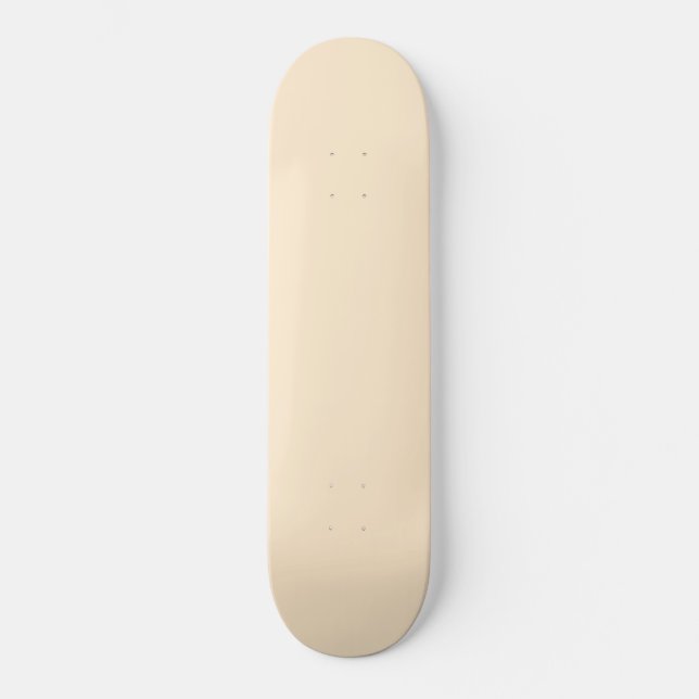 Blanched almond  (solid colour)  skateboard (Front)