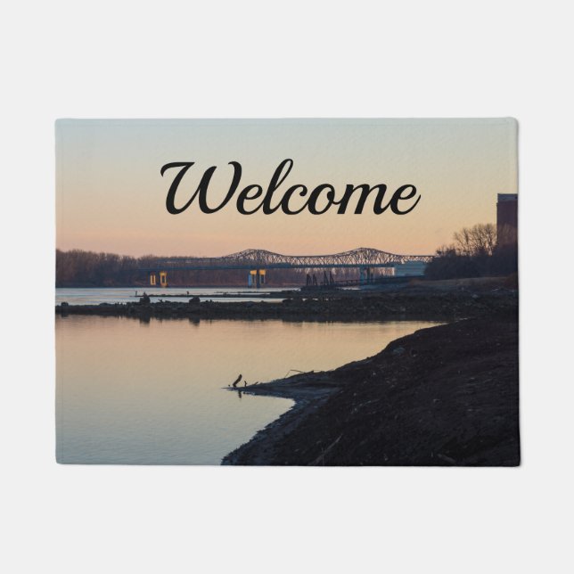 Blanchette And Missouri River Welcome Doormat (Front)