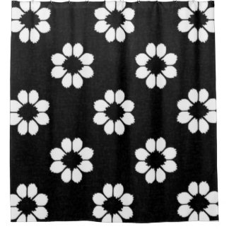Blanco Petals Shower Curtain
