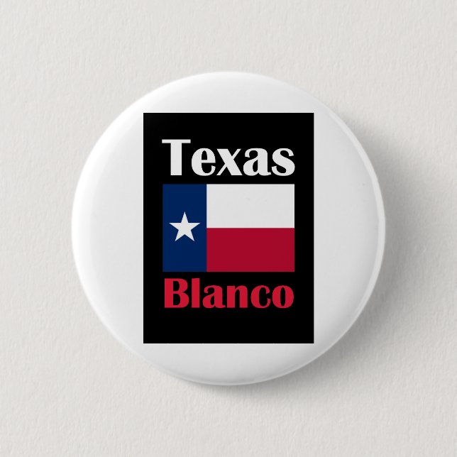 Blanco TX 6 Cm Round Badge (Front)