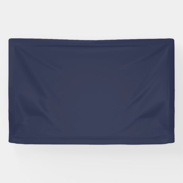Blank 2.5'x4' Banner with Navy Blue Background (Horizontal)