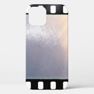 Blank 35mm film frame or strip on white background iPhone 12 case