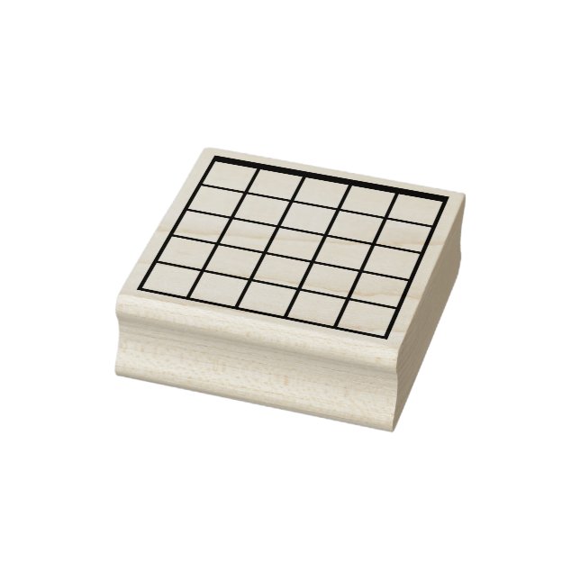 Blank 6-string guitar chord box rubber stamp (Stamp)