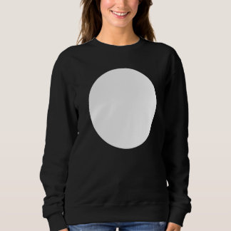 Blank Abstract Printed White Circle  Graphics Sweatshirt