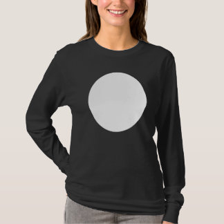 Blank Abstract Printed White Circle  Graphics T-Shirt