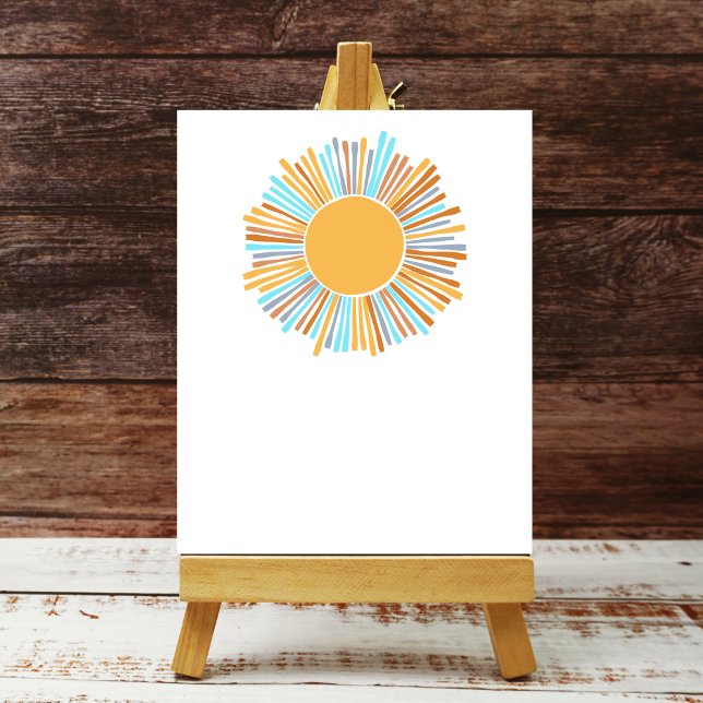 Blank Add Your Own Boho Sun Here Come The Sun Poster (Creator Uploaded)