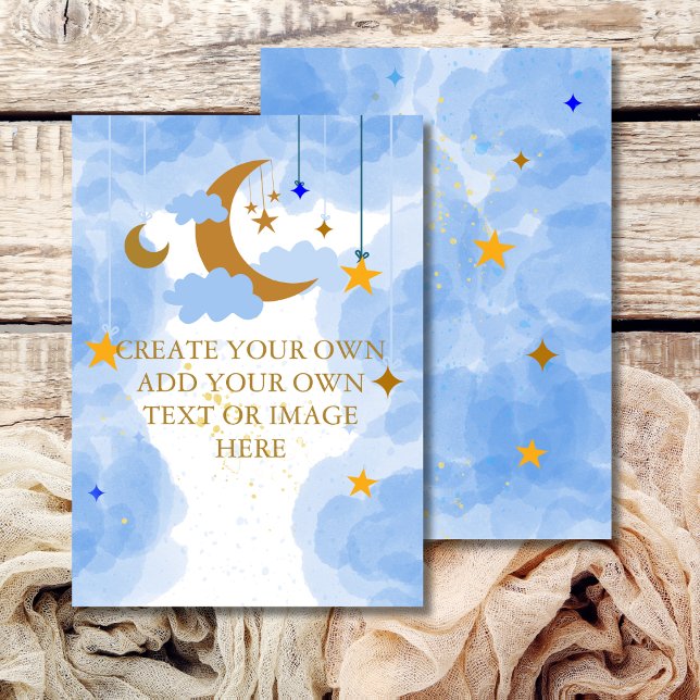 Blank Add Your Own DIY Twinkle Twinkle Little Star Invitation (Creator Uploaded)