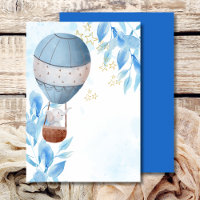 Blank Add Your Own Elephant Hot Air Balloon