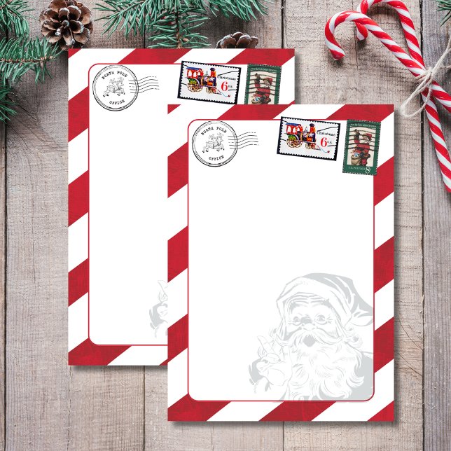 Blank Add Your Own Santa's North Pole Postmarked  Invitation (Creator Uploaded)