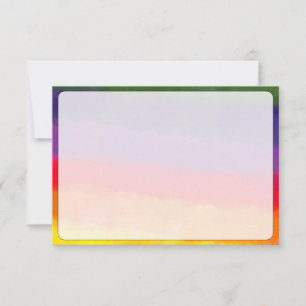 Blank All Occasion Bordered Watercolor Card