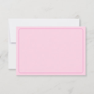 Blank All Occasion Pink Border Card