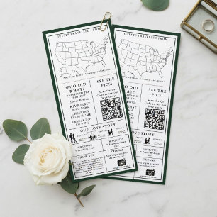 Blank and White Wedding Infographic Program
