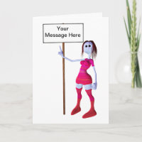 Blank announcement or sign