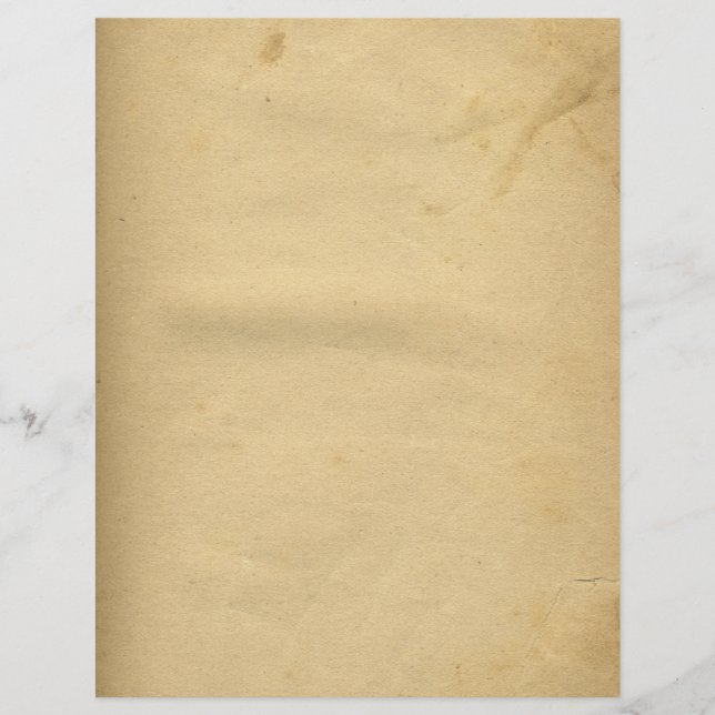 Blank Antique Stained 1880's Paper (Front)