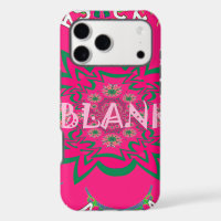 Blank Baby Vivid Pink Floral Purple Shade Monogram