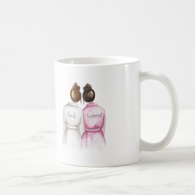 BLANK BACK Mug Auburn Bun Bride Dk Br Bun Bm (Right)
