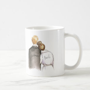 BLANK BACK Mug Br Bun Bride Blonde BridesMAN