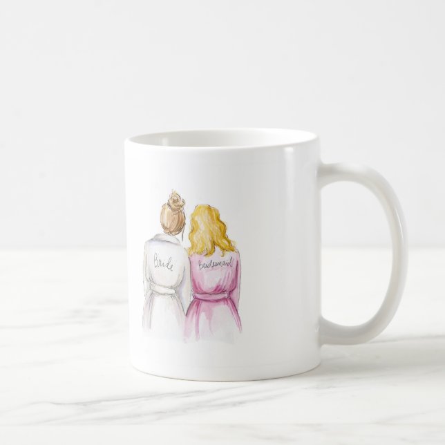 BLANK BACK Mug Dk Bl Bun Bride Bl Waves BM (Right)
