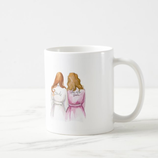 BLANK BACK Mug Red Long Bride Dk Bl Mother (Right)