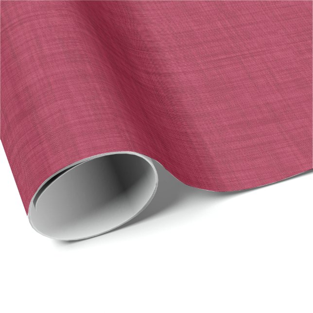 Blank Beige Linen Texture Simple Minimalist Wrapping Paper (Roll Corner)