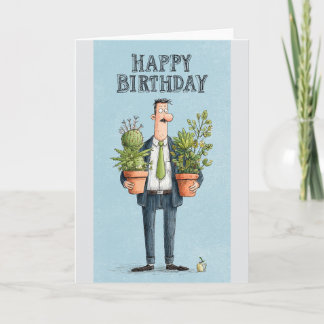Blank Birthday Holiday Card