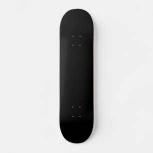 Blank Black Skateboard 7 7/8 Inch Custom Template
